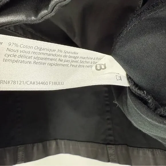 Eileen Fisher Organic Cotton Moto Jacket Sz S Black - Picture 7 of 9